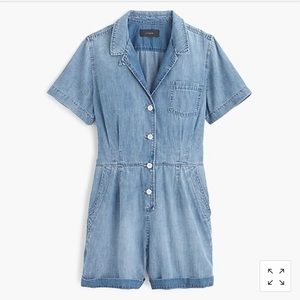 J.Crew Chambray Romper BRAND NEW